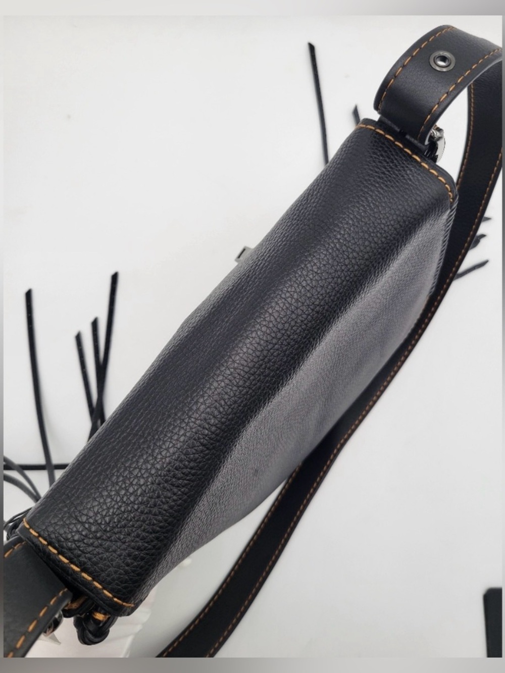 Coach 1941 Whiplash Saddle Bag, Black ππ - Picture 10 of 16